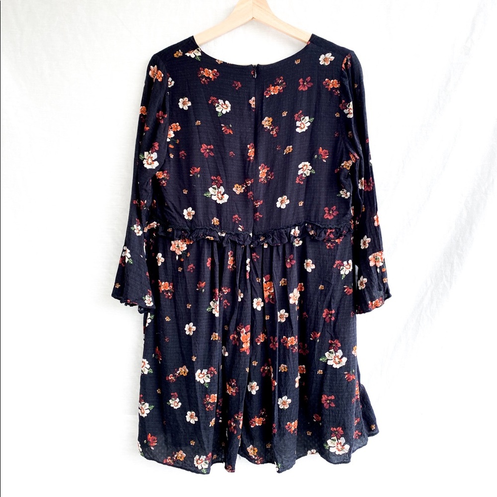 Honey belle black floral dress